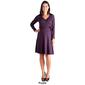 Womens 24/7 Comfort Apparel Belted Maternity Wrap Dress - image 4