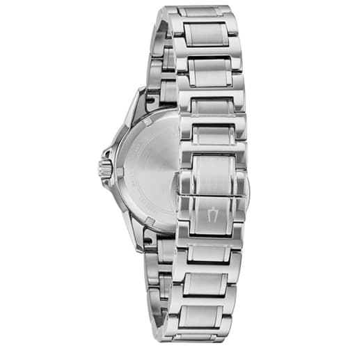 Womens Bulova Marine Star MOP Diamond Bracelet Watch - 96P201