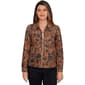 Womens Ruby Rd. New Neutrals Floral Wrap Suede Jacket - image 1