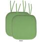 Sweet Home Collection Honeycomb Memory Foam Chair Pads w/ Ties - image 17