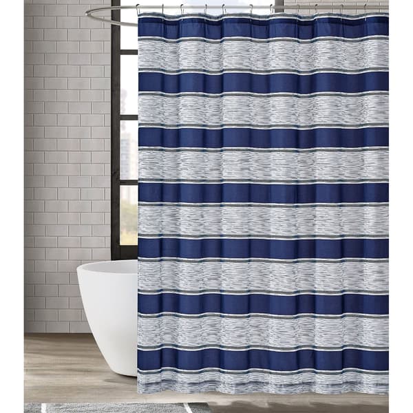 London Fog Watkins Stripe Shower Curtain - image 
