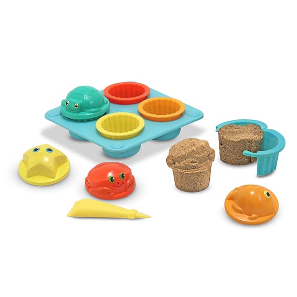 Melissa &amp; Doug(R) Seaside Sidekicks Sand Cupcake Set - image 