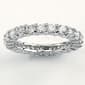 Rhodium Plated Cubic Zirconia Ring - image 1