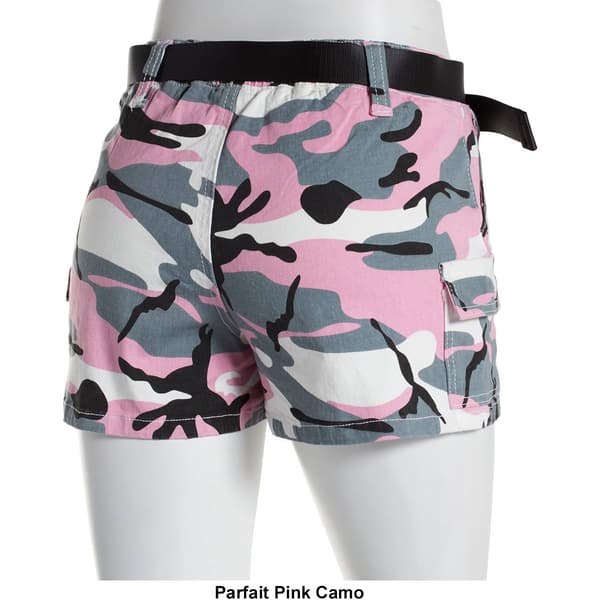 Juniors Almost Famous™ Belted Camo Utility Shorts