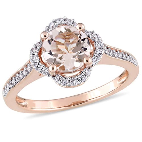 Gemstone Classics™ 1 1/6ctw. Morganite Engagement Ring