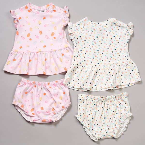 Baby Girl (NB-9M) Limited Too(tm) 2pk. Dot & Ice Cream Dresses - image 