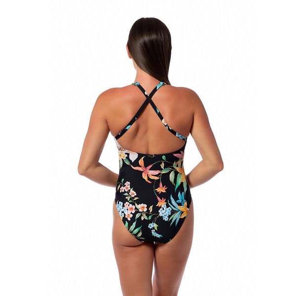 Womens Jantzen Garden Party Floral One Piece Swimsuit
