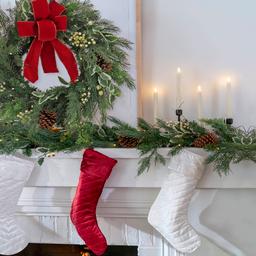 National Tree 10in. Quilted Stocking