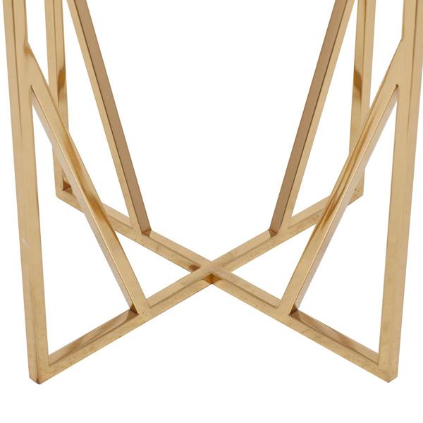 9th & Pike® Gold-Tone Metal Contemporary Accent Table