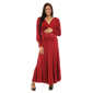 Plus Size 24/7 Comfort Apparel Long Sleeve Maternity Maxi Dress - image 1