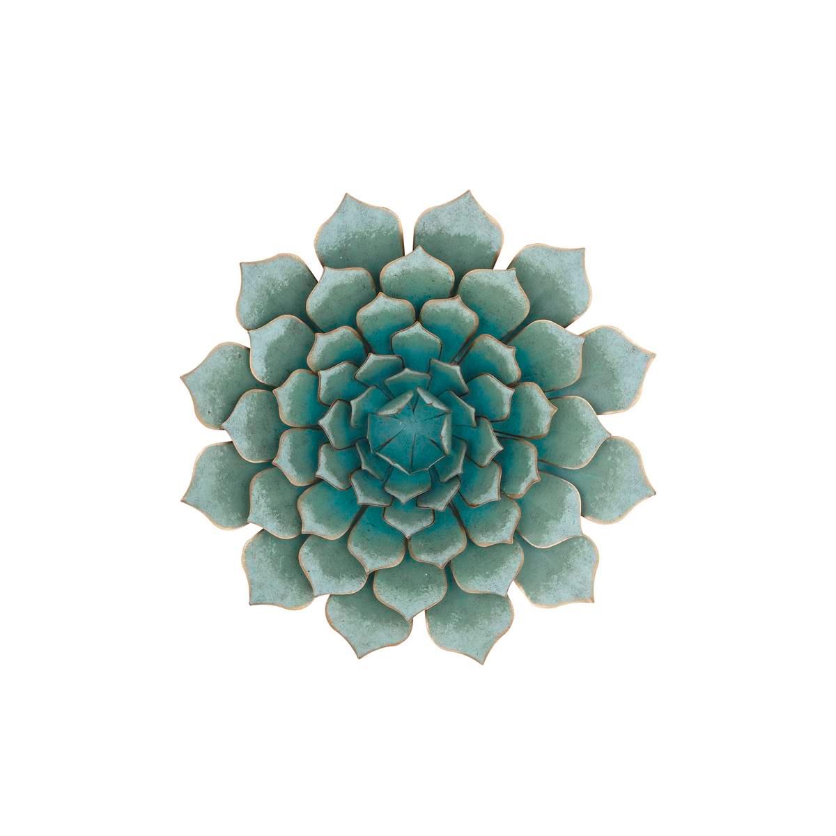 9th & Pike(R) Dimensional Metal Succulent Wall Decor
