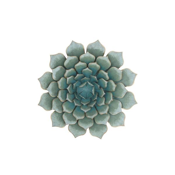 9th & Pike&#40;R&#41; Dimensional Metal Succulent Wall Decor - image 