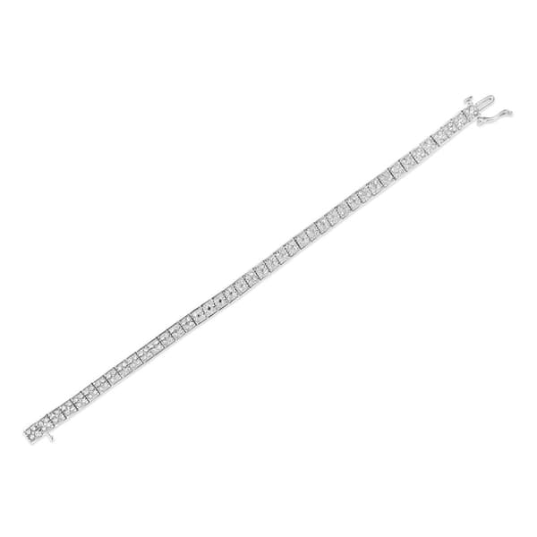 Haus of Brilliance  2.0ctw. Diamond 4 Stone Box Link Bracelet