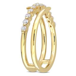 Gold Plated 1 3/4ctw. Lab Grown Diamond Band