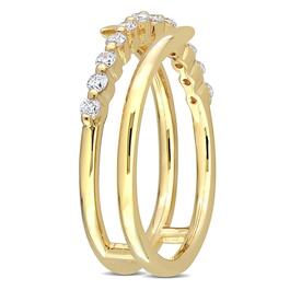Gold Plated 1 3/4ctw. Lab Grown Diamond Band