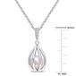 Gemstone Classics&#8482; Pearl & Diamond Accent Necklace - image 4