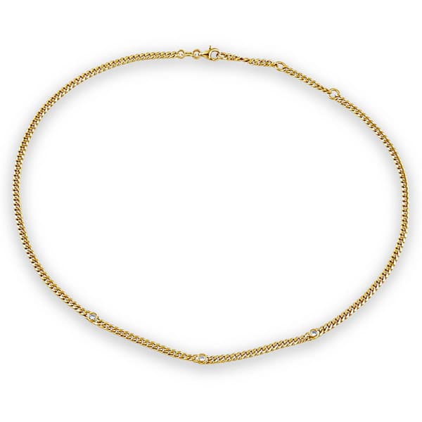 Nova  Star® Gold over Sterling Silver Lab Grown Diamond Necklace
