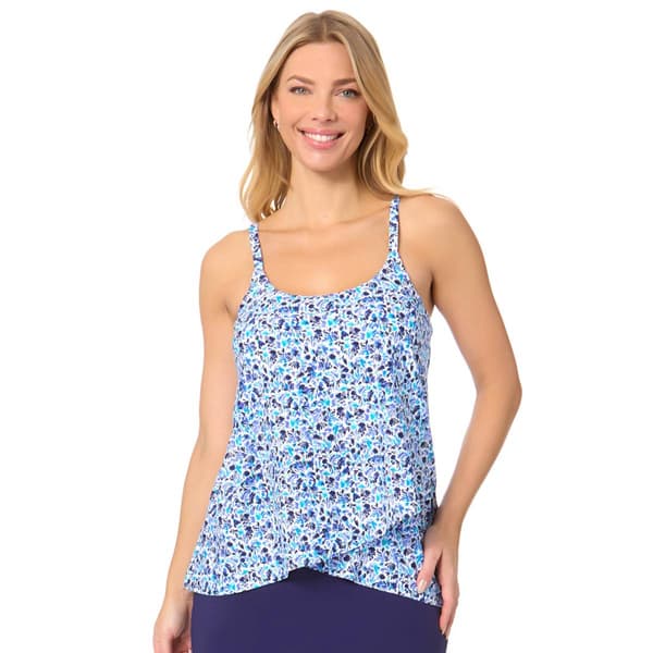 Womens Leilani Sol Ditsy Cap Town Tankini