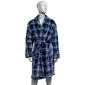 Mens Preswick & Moore(R) Plaid Plush Robe - image 1