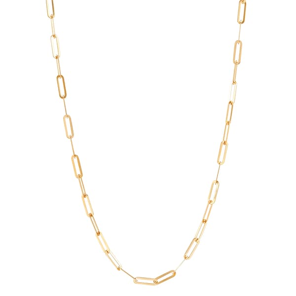 Gold Classics&#40;tm&#41; 10kt Gold Polished Paperclip Chain Necklace