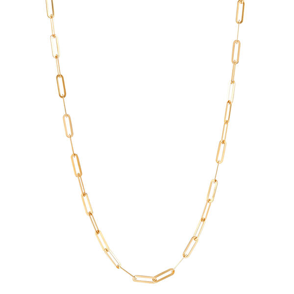 Gold Classics&#40;tm&#41; 10kt Gold Polished Paperclip Chain Necklace - image 