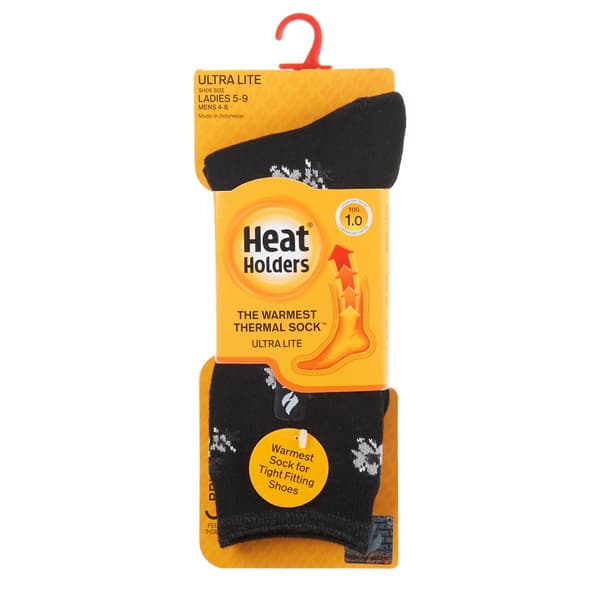 Womens Heat Holders&#40;R&#41; Ultra Lite Floral Crew Socks