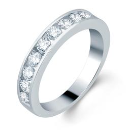 Nova Star® Sterling Silver 1ctw. Lab Grown Diamond Band Ring