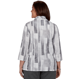 Plus Size Alfred Dunner Regent Street Brushstroke Sweater