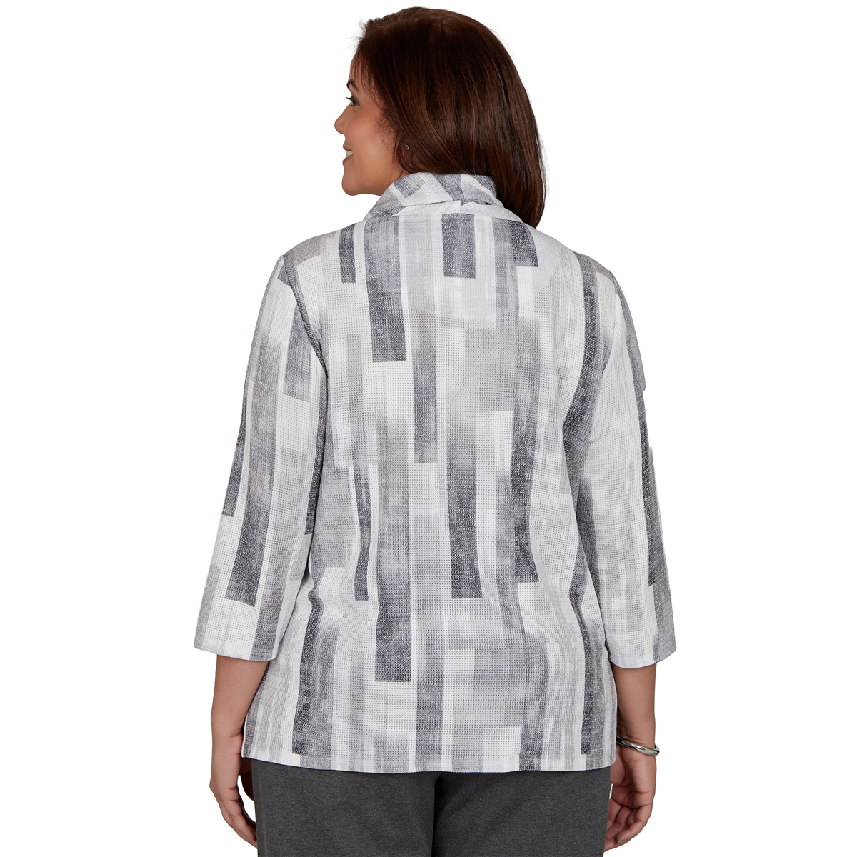 Plus Size Alfred Dunner Regent Street Brushstroke Sweater