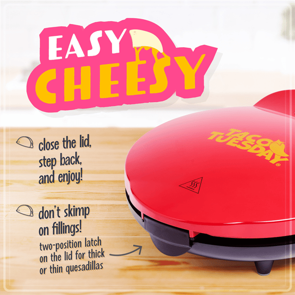 Nostalgia™ Taco Tuesday 6-Wedge Electric Quesadilla Maker