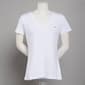 Womens Tommy Hilfiger Sport Short Sleeve Solid V-Neck Tee - image 3