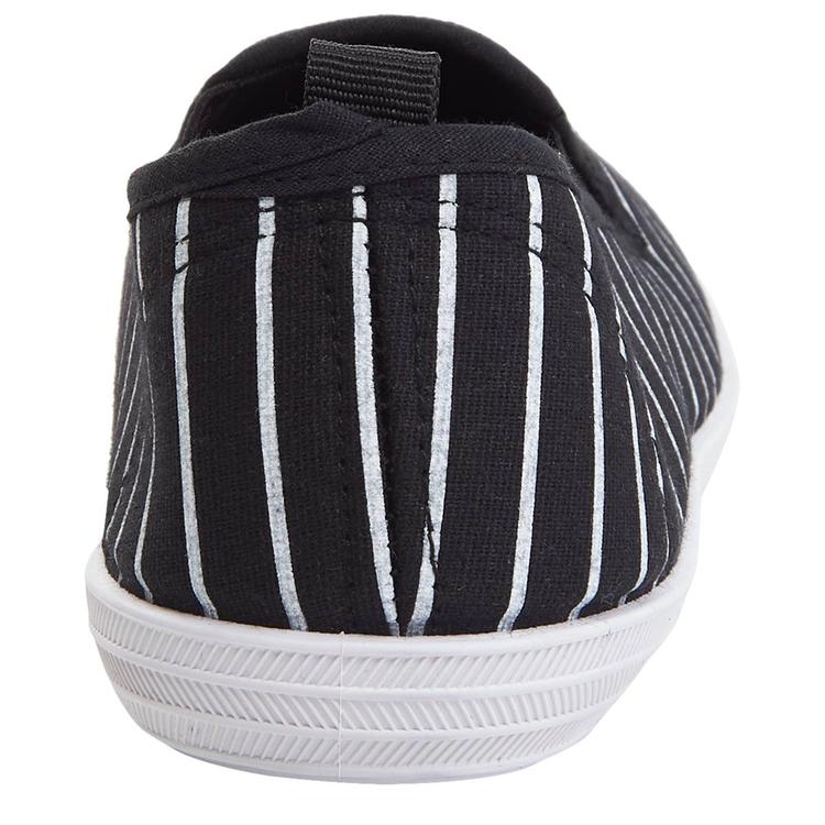 Womens Ashley Blue Stripe Twin Gore Flats