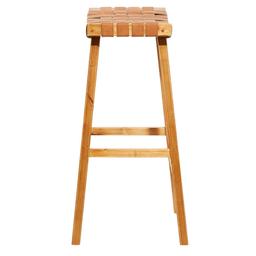 9th & Pike® Rustic Brown Wood Bar Stool