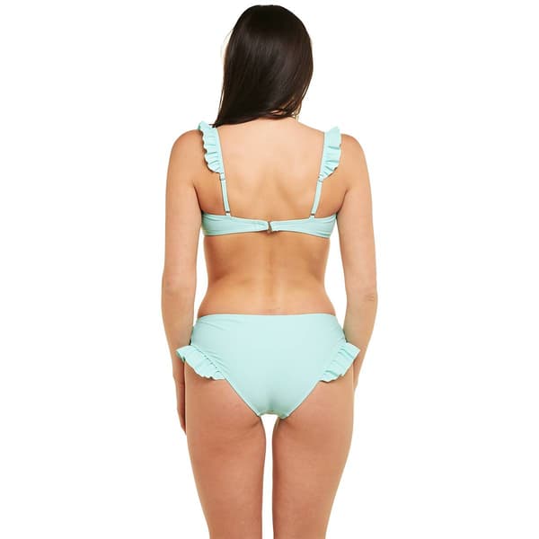 Womens Tahari Festive Solid Bikini Swim Set