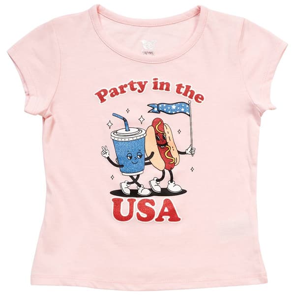 Girls (4-6x) Sweet Butterfly(R) Party in the USA Tee - image 