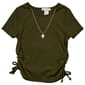 Girls (7-12) Dream Girl Side Cinch Tee w/ Panda Necklace - image 1