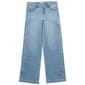 Girls (7-12) Blue Spice Wide Leg Pastel Bow Jeans - image 1