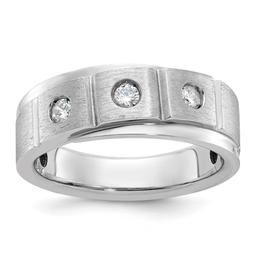 Mens Gentlemens Classics(tm) 14kt. White Gold 1/4ct. Diamond Ring