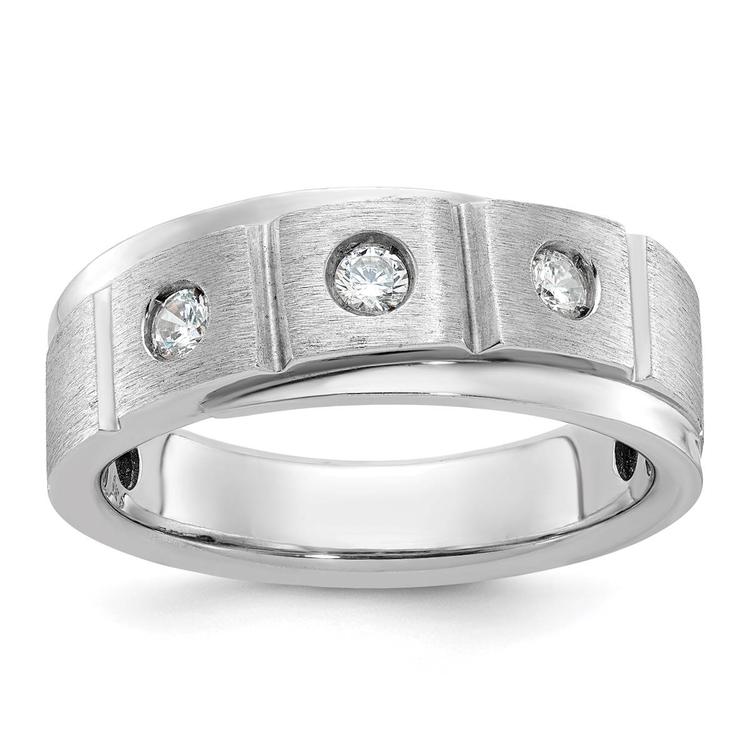 Mens Gentlemens Classics(tm) 14kt. White Gold 1/4ct. Diamond Ring