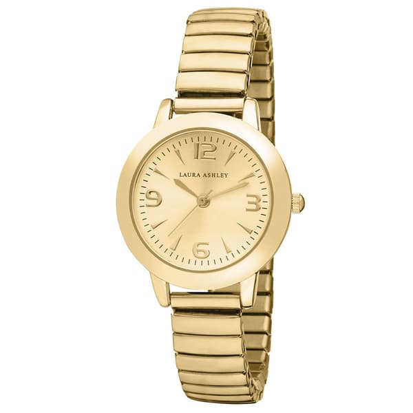 Womens Laura Ashley&#40;R&#41; Gold Stretch Bracelet Watch - LA31034YG - image 