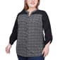 Plus Size NY Collection 3/4 Roll Tab Sleeve Geometric Blouse - image 3