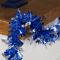 Northlight 50ft. Blue & Silver Menorah Hanukkah Tinsel Garland - image 3