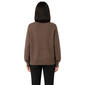Womens Zac & Rachel Long Puff Sleeve Stitch Floral Sweater - image 2