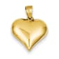 Gold Classics(tm) 14kt. Puffed Heart Pendant Necklace - image 1