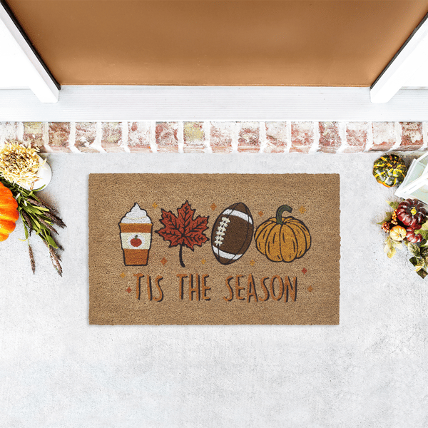 VCNY Home Tis the Season Outdoor Coir Doormat