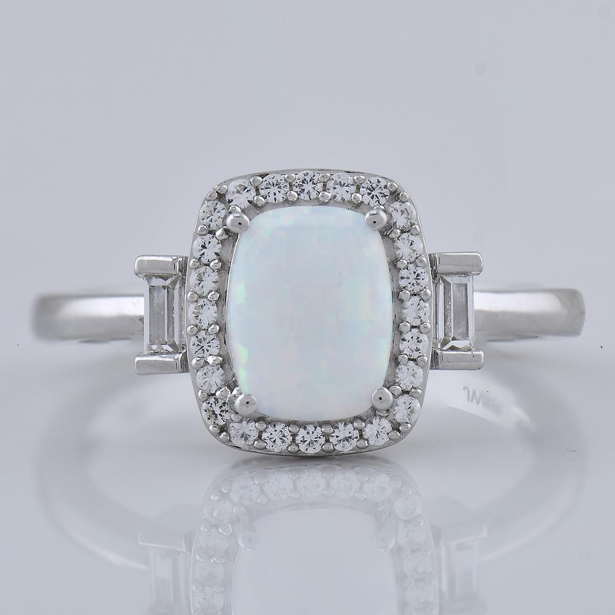 Gemstone Classics™ Created Opal & Sapphire Ring