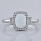 Gemstone Classics&#40;tm&#41; Created Opal & Sapphire Ring - image 1