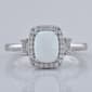 Gemstone Classics(tm) Created Opal & Sapphire Ring - image 1