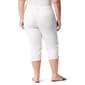 Plus Size Gloria Vanderbilt Solid Amanda Capri Pants with Slit - image 3