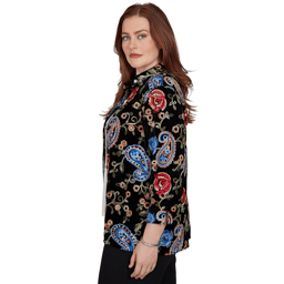 Womens Alfred Dunner Dinner Theater Paisley Two in One Blouse